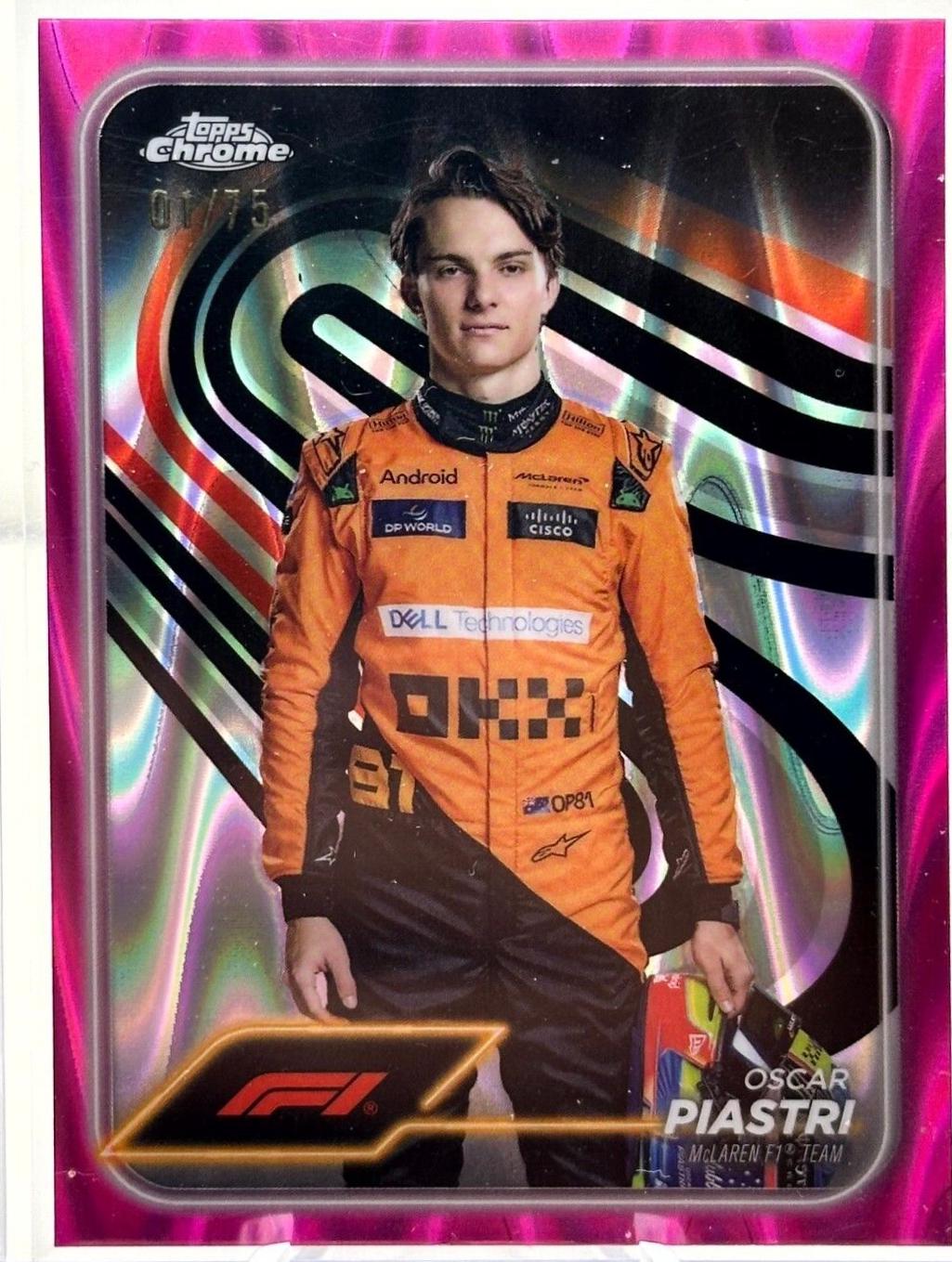 Oscar Piastri [Pink RayWave Refractor] #8