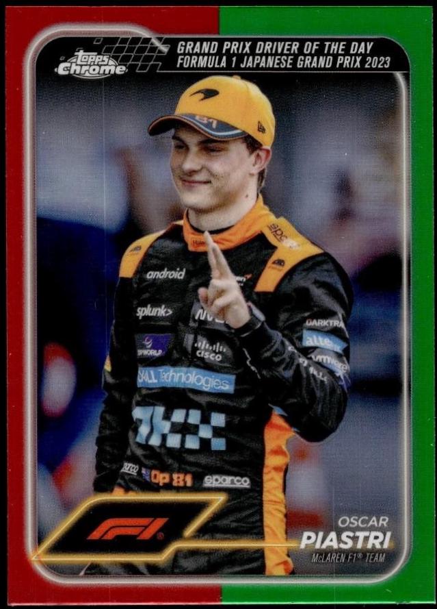 Oscar Piastri [Red Green Refractor] #174