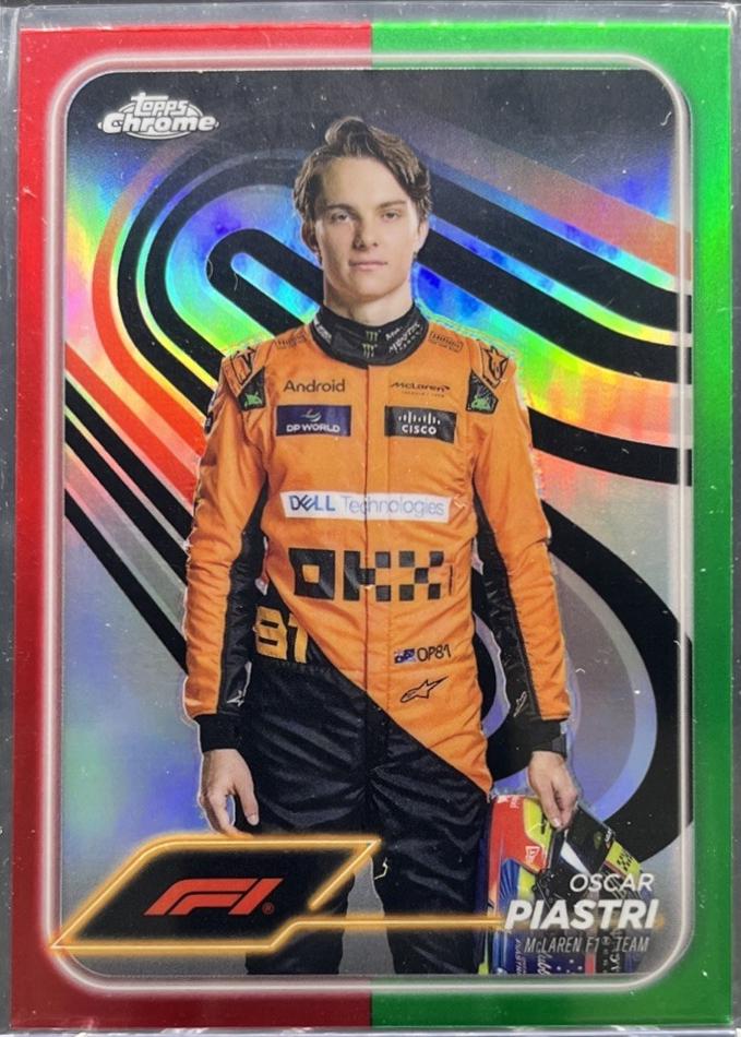 Oscar Piastri [Red Green Refractor] #8