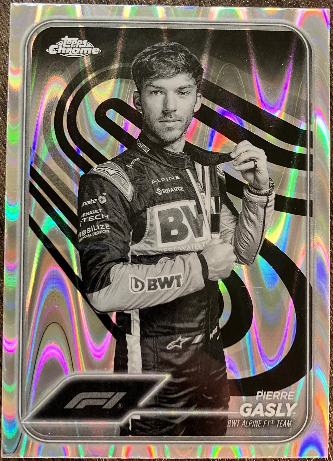 Pierre Gasly [Black White RayWave Refractor] #10