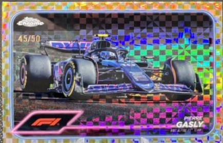 Pierre Gasly [Checker Flag Gold Refractor] #82