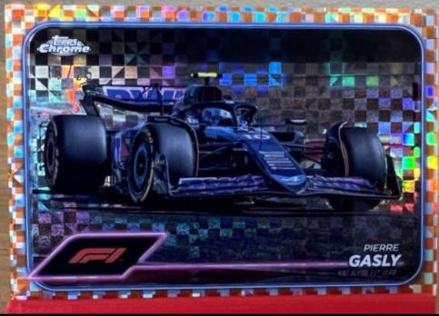 Pierre Gasly [Checker Flag Orange Refractor] #82