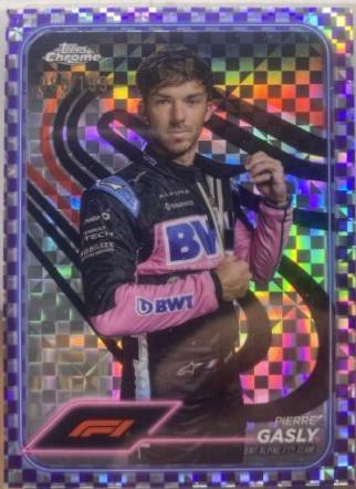 Pierre Gasly [Checker Flag Purple Refractor] #10