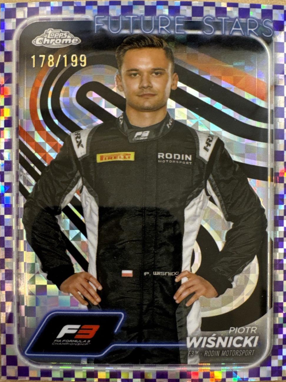 Piotr Wiśnicki [Checker Flag Purple Refractor] #72
