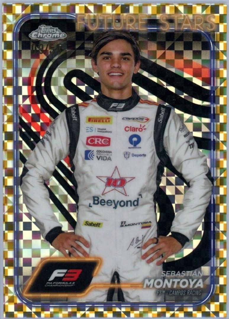 Sebastian Montoya [Checker Flag Gold Refractor] #53