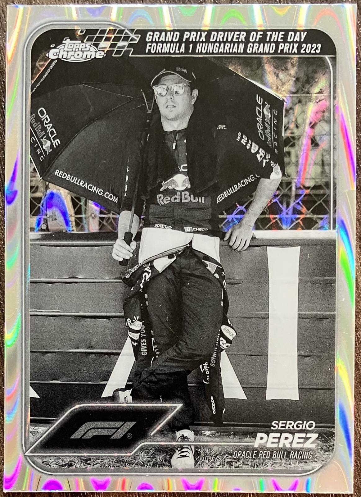 Sergio Perez [Black White RayWave Refractor] #169
