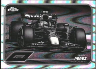 Sergio Perez [Black White RayWave Refractor] #74