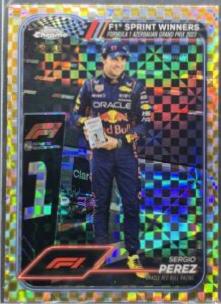 Sergio Perez [Checker Flag Gold Refractor] #148