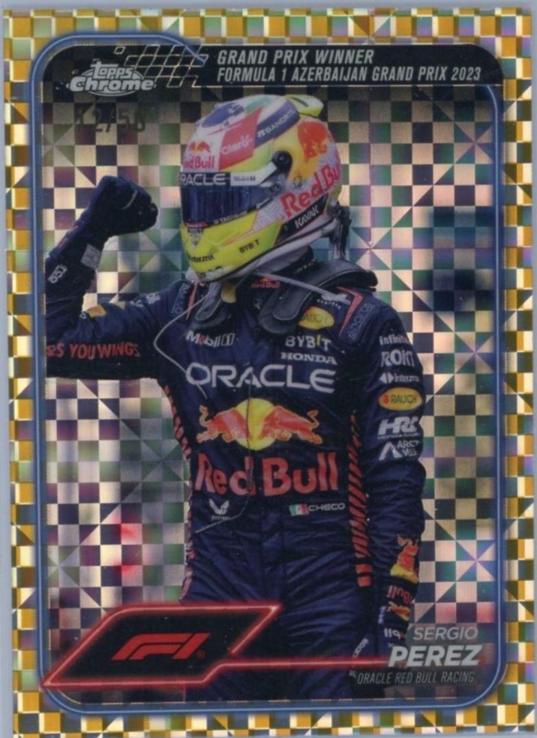 Sergio Perez [Checker Flag Gold Refractor] #162