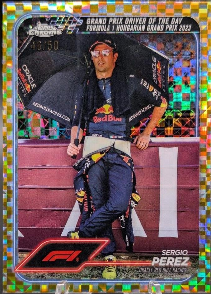 Sergio Perez [Checker Flag Gold Refractor] #169
