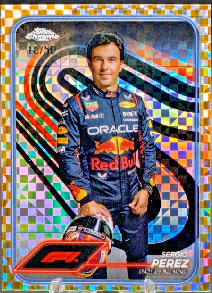 Sergio Perez [Checker Flag Gold Refractor] #2