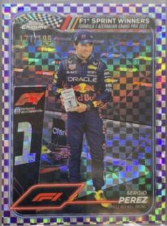 Sergio Perez [Checker Flag Purple Refractor] #148