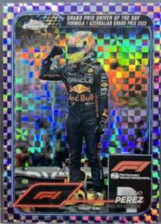 Sergio Perez [Checker Flag Purple Refractor] #162