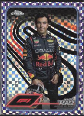 Sergio Perez [Checker Flag Purple Refractor] #2