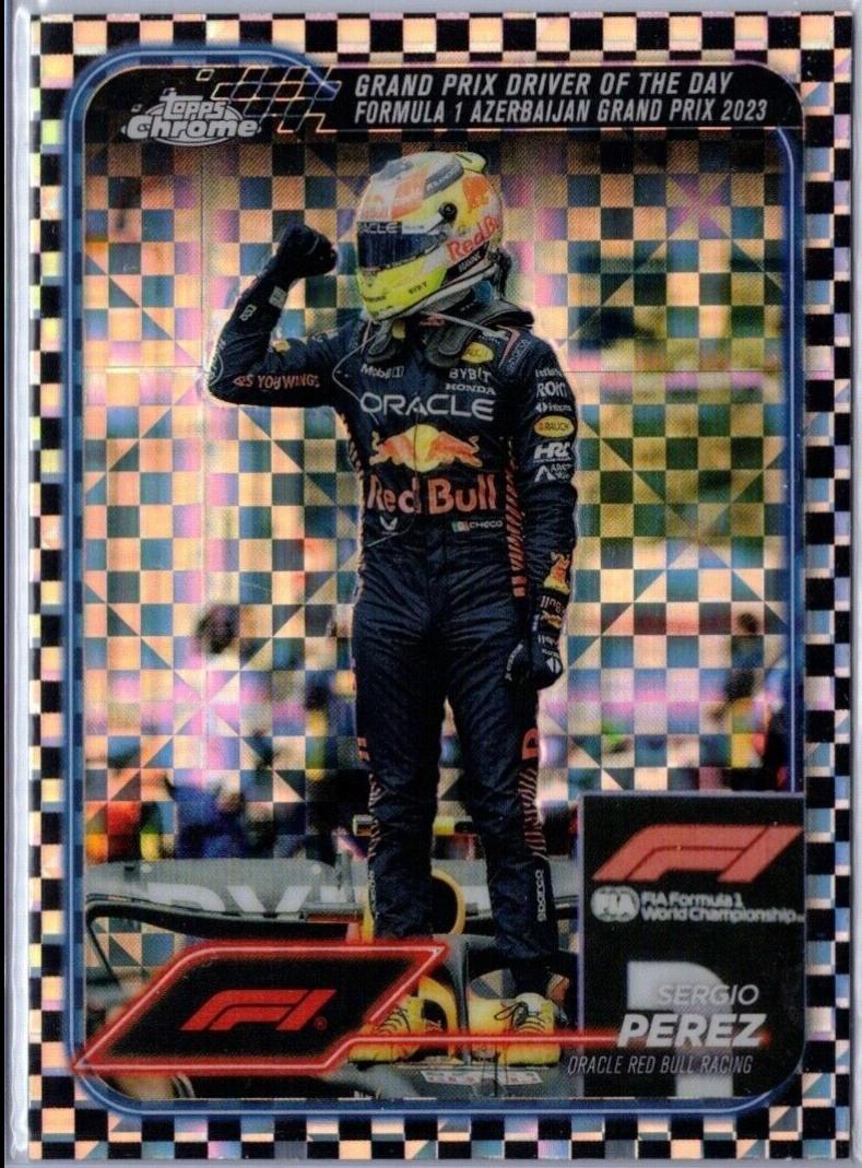 Sergio Perez [Checker Flag Red Refractor] #162