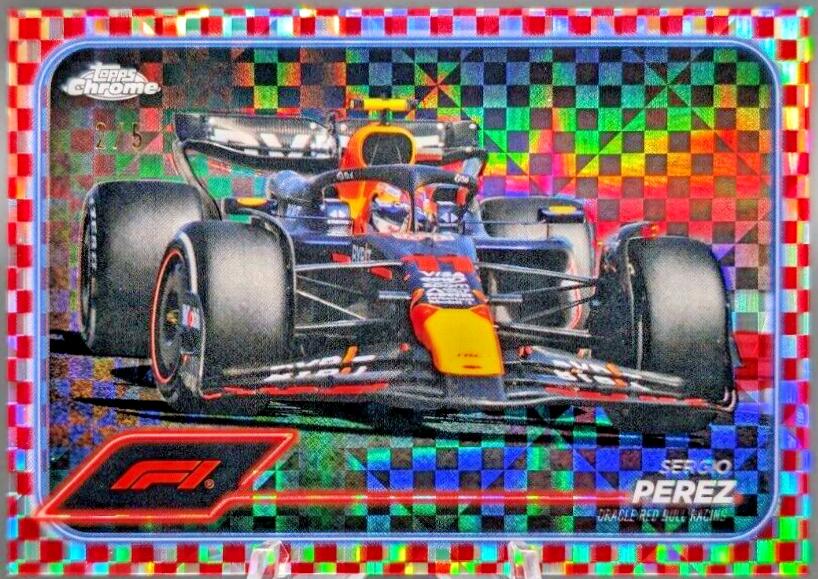 Sergio Perez [Checker Flag Red Refractor] #74