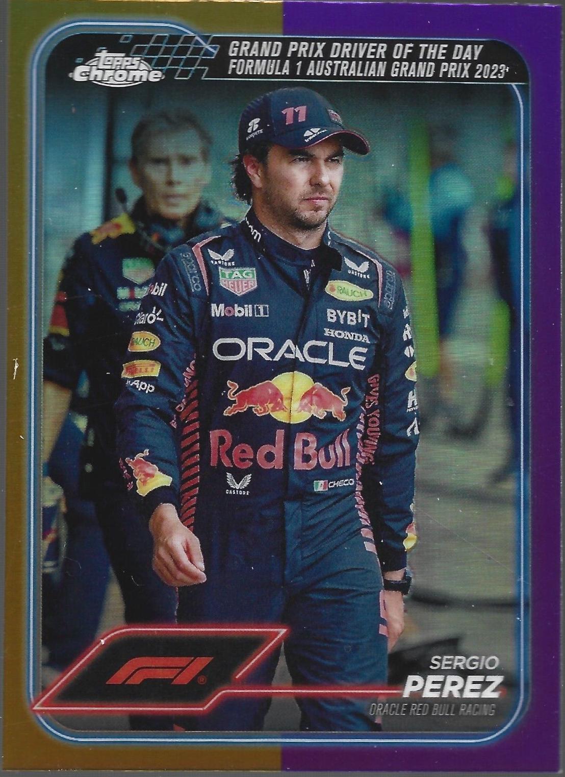 Sergio Perez [Gold Purple Refractor] #161