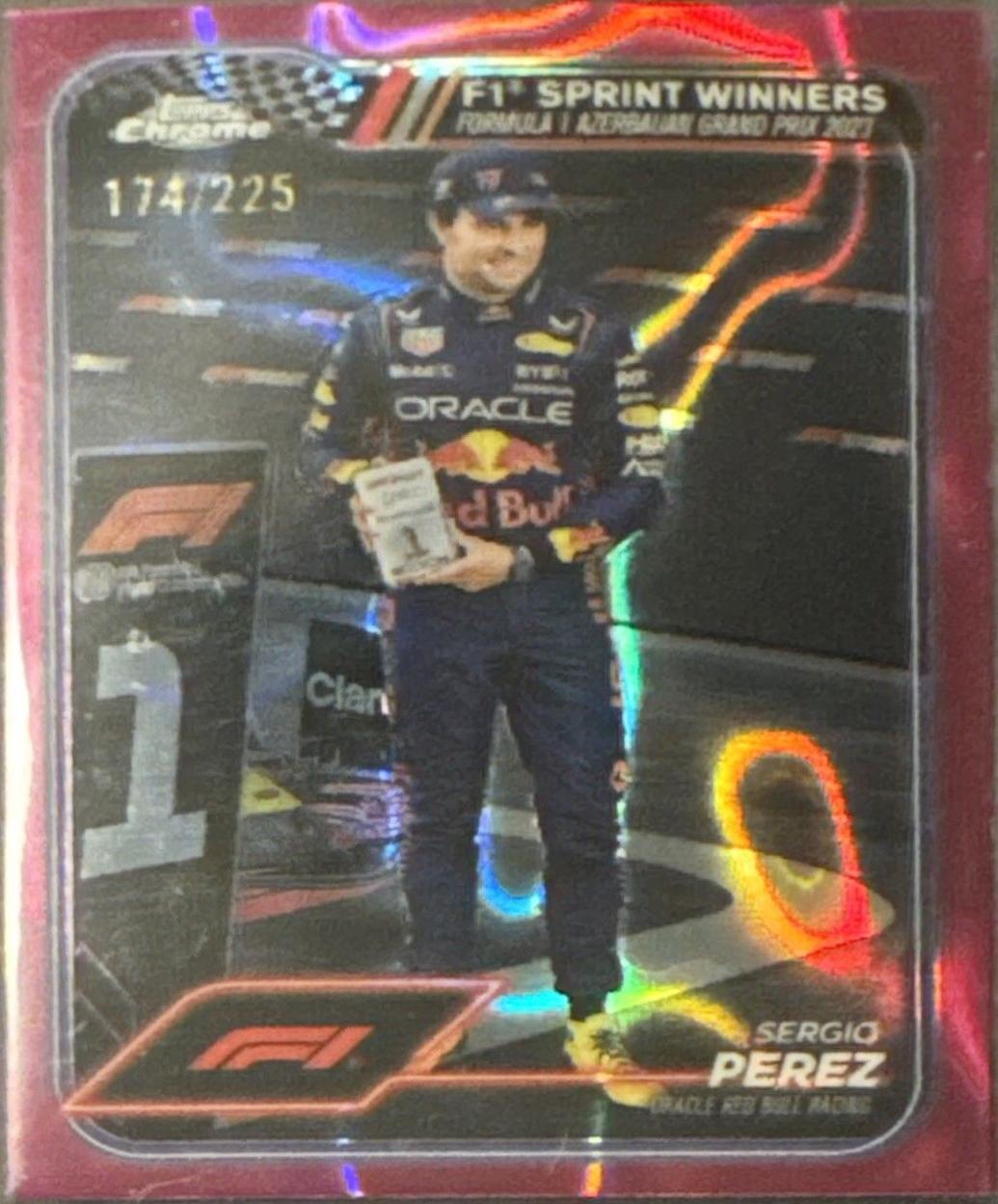Sergio Perez [Orange RayWave Refractor] #148