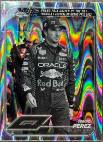 Sergio Perez [Orange RayWave Refractor] #161