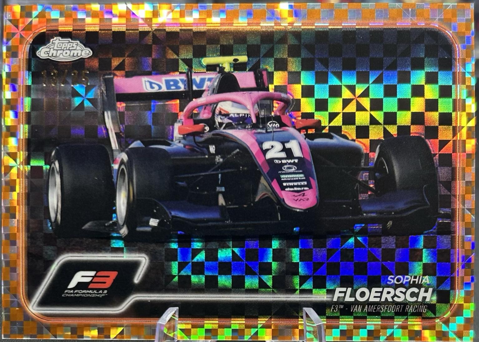 Sophia Floersch [Checker Flag Orange Refractor] #134