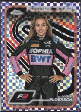 Sophia Floersch [Checker Flag Purple Refractor] #62