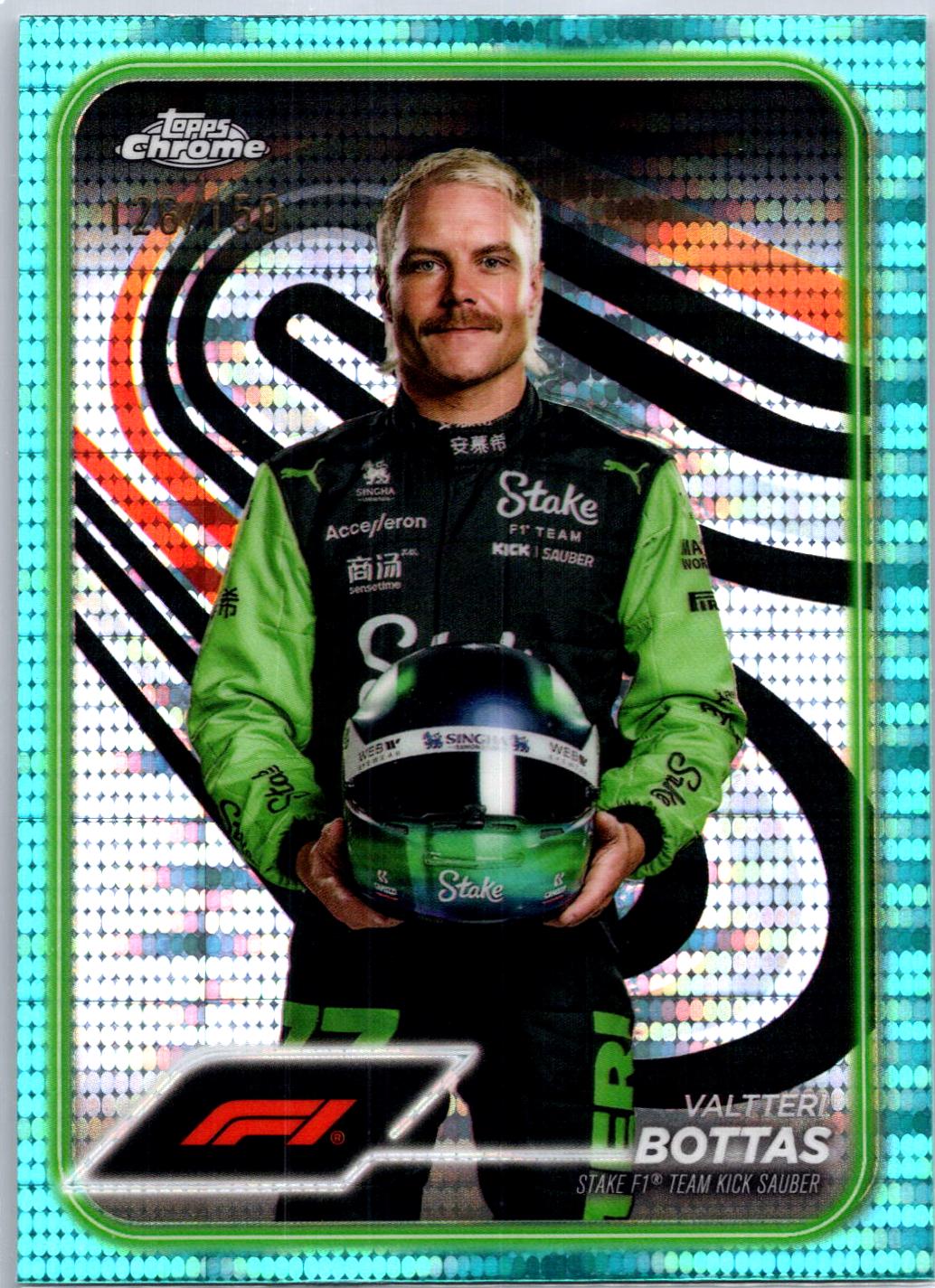 Valtteri Bottas [Aqua Sonar Refractor] #13