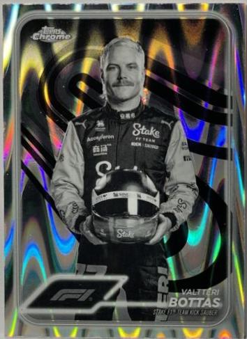 Valtteri Bottas [Black White RayWave Refractor] #13