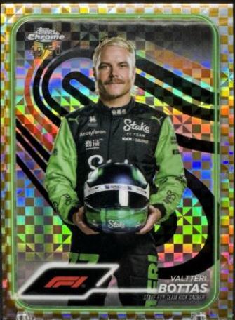 Valtteri Bottas [Checker Flag Gold Refractor] #13