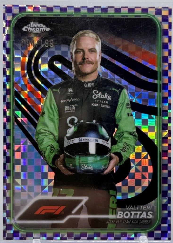 Valtteri Bottas [Checker Flag Purple Refractor] #13