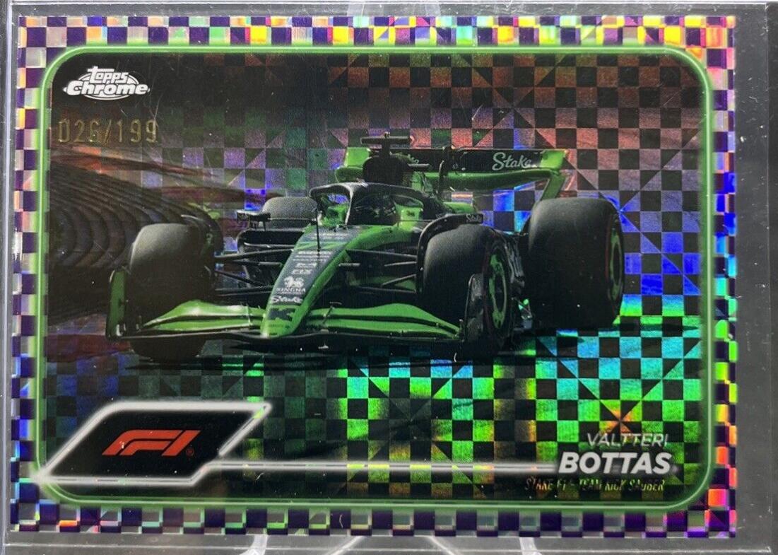 Valtteri Bottas [Checker Flag Purple Refractor] #85
