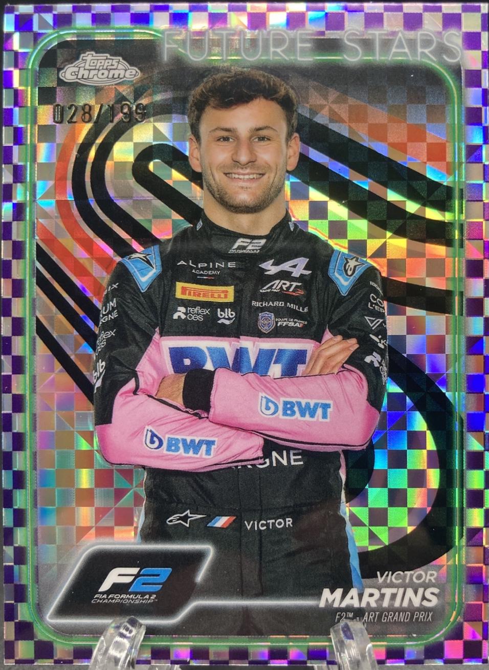 Victor Martins [Checker Flag Purple Refractor] #30