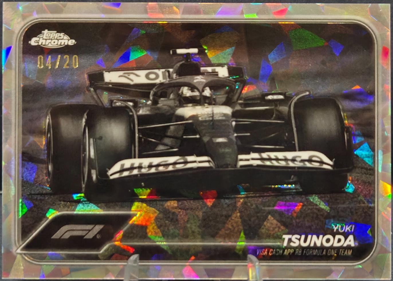 Yuki Tsunoda [Black White RayWave Refractor] #89