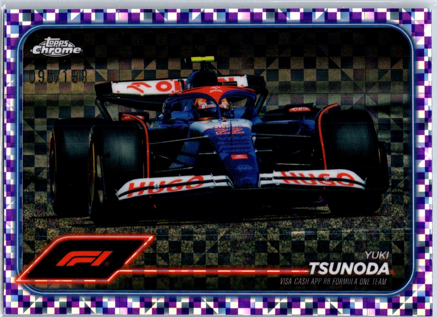 Yuki Tsunoda [Checker Flag Purple Refractor] #89