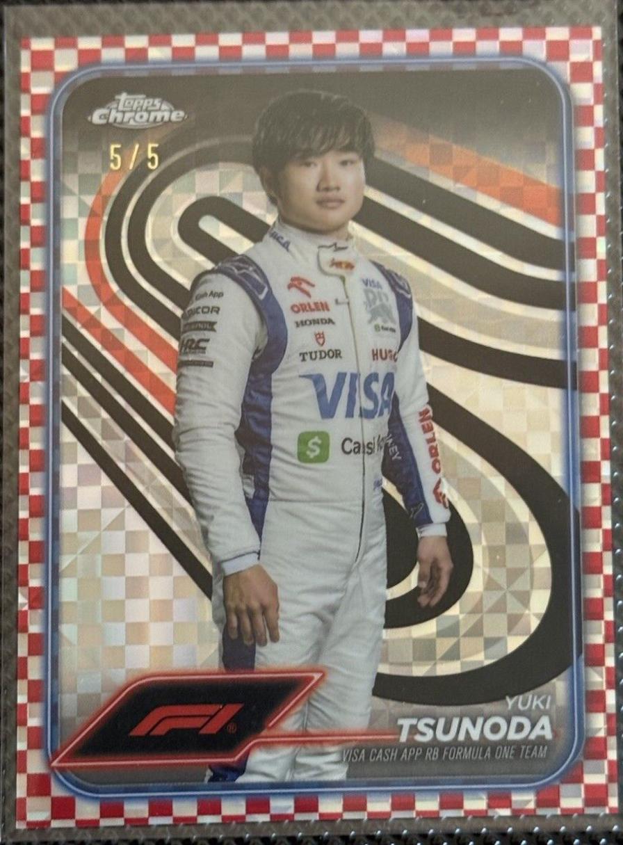 Yuki Tsunoda [Checker Flag Red Refractor] #17