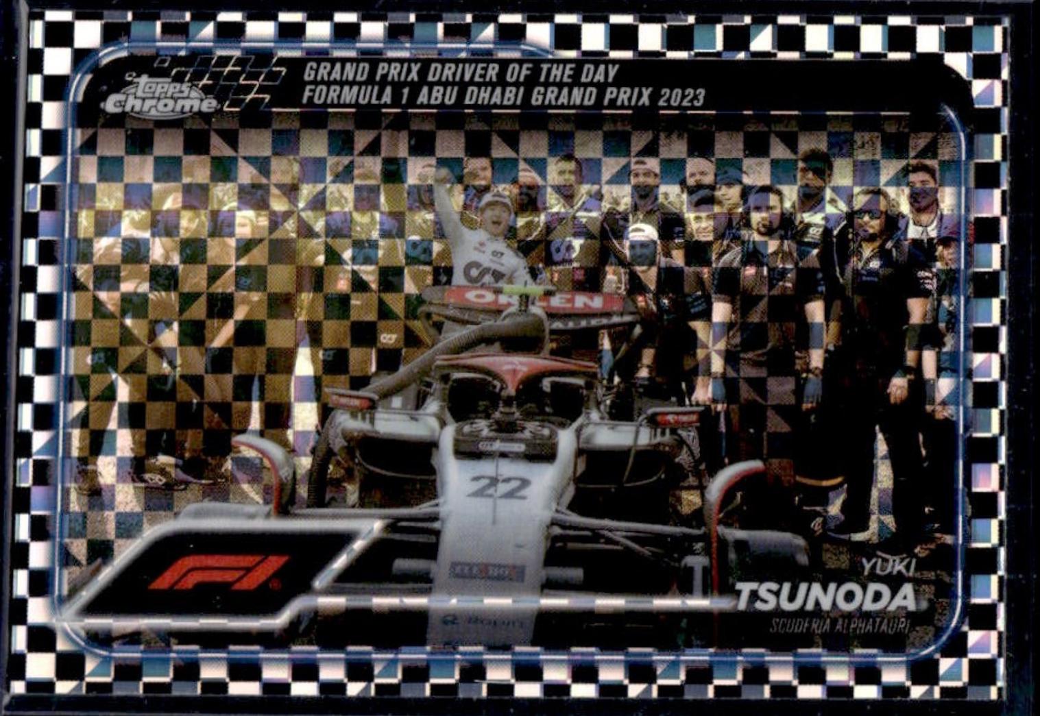 Yuki Tsunoda [Checker Flag Refractor] #180