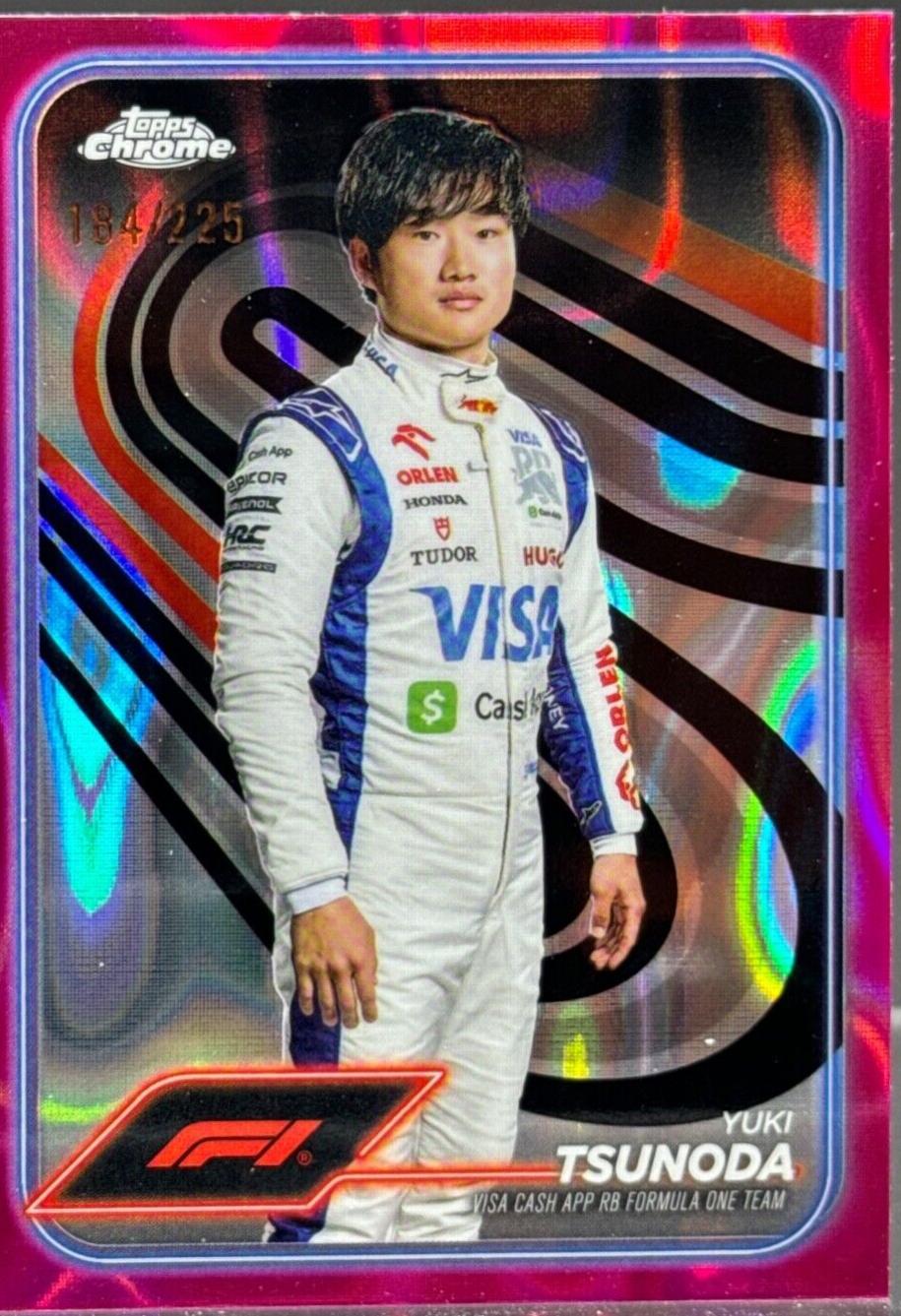 Yuki Tsunoda [Fuchsia Lava Refractor] #17