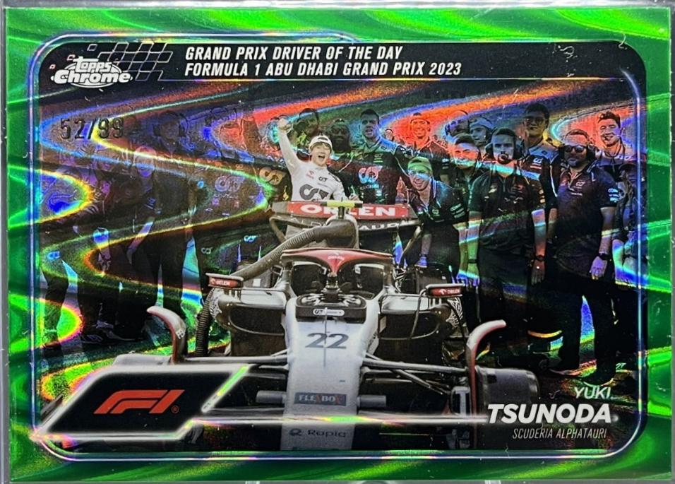 Yuki Tsunoda [Green RayWave Refractor] #180