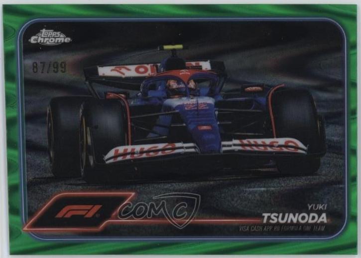 Yuki Tsunoda [Green RayWave Refractor] #89