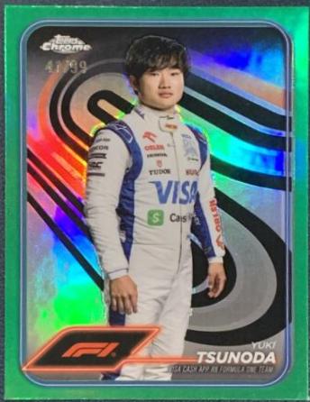Yuki Tsunoda [Green Refractor] #17