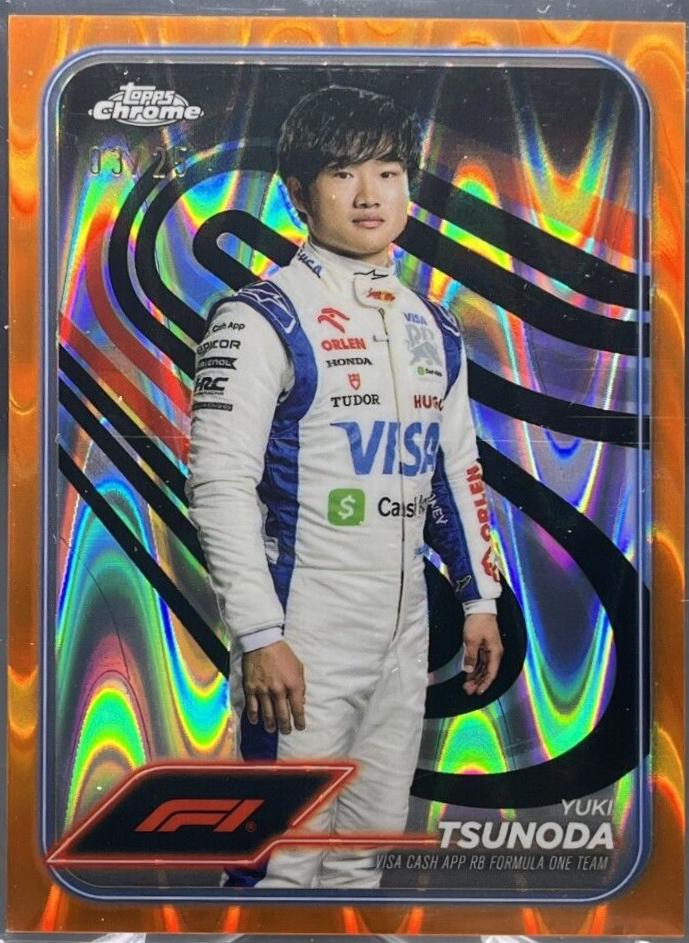 Yuki Tsunoda [Orange RayWave Refractor] #17