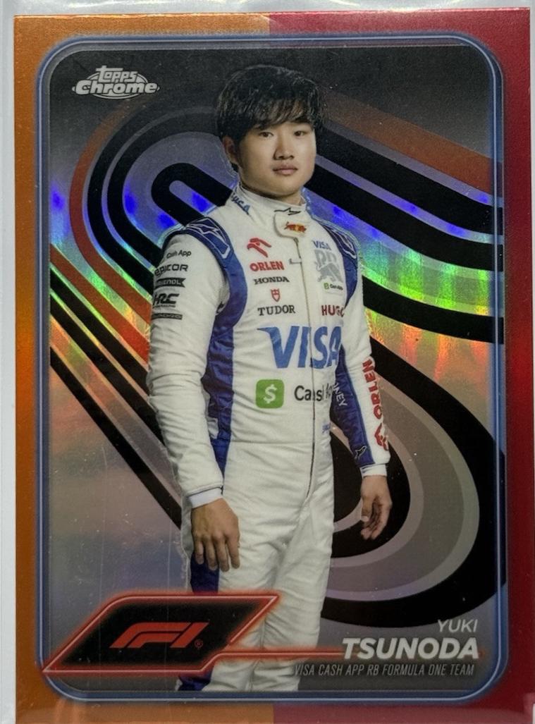 Yuki Tsunoda [Orange Red Refractor] #17