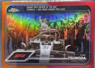 Yuki Tsunoda [Orange Red Refractor] #180