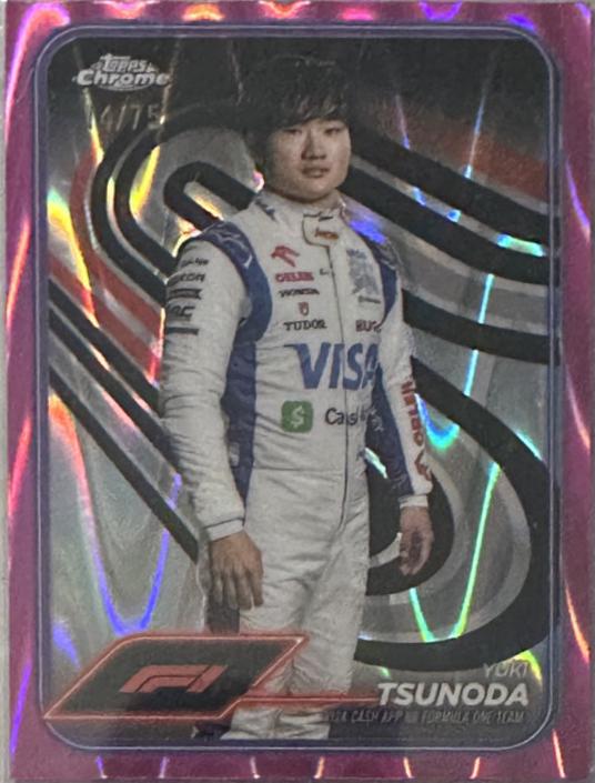 Yuki Tsunoda [Pink RayWave Refractor] #17