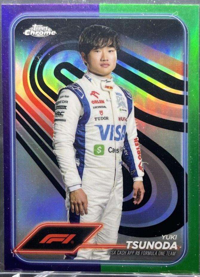 Yuki Tsunoda [Purple Green Refractor] #17