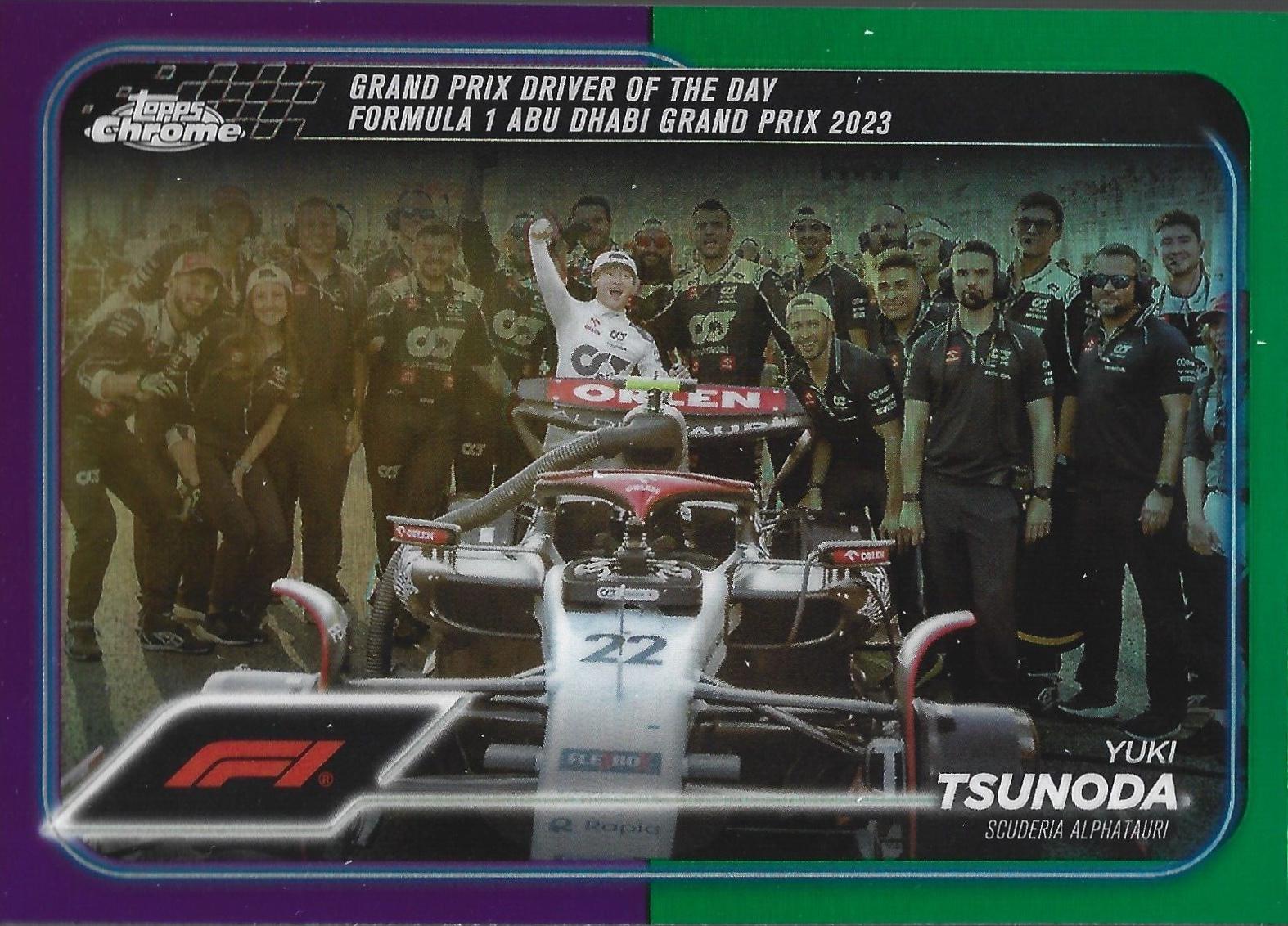 Yuki Tsunoda [Purple Green Refractor] #180
