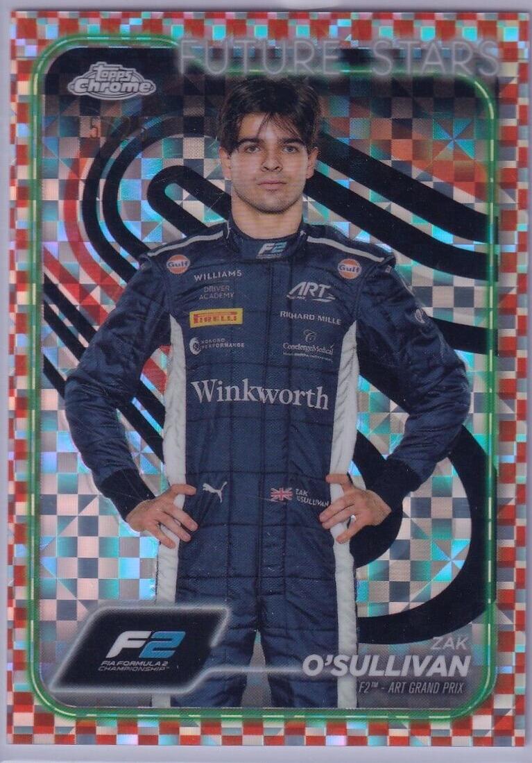 Zak O'Sullivan [Checker Flag Orange Refractor] #29