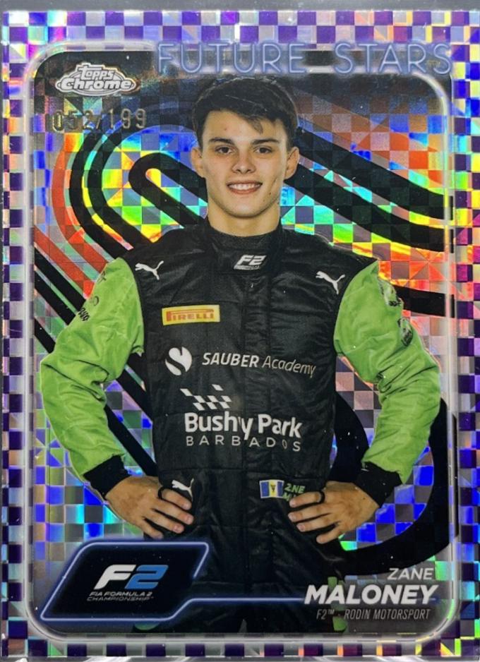 Zane Maloney [Checker Flag Purple Refractor] #25