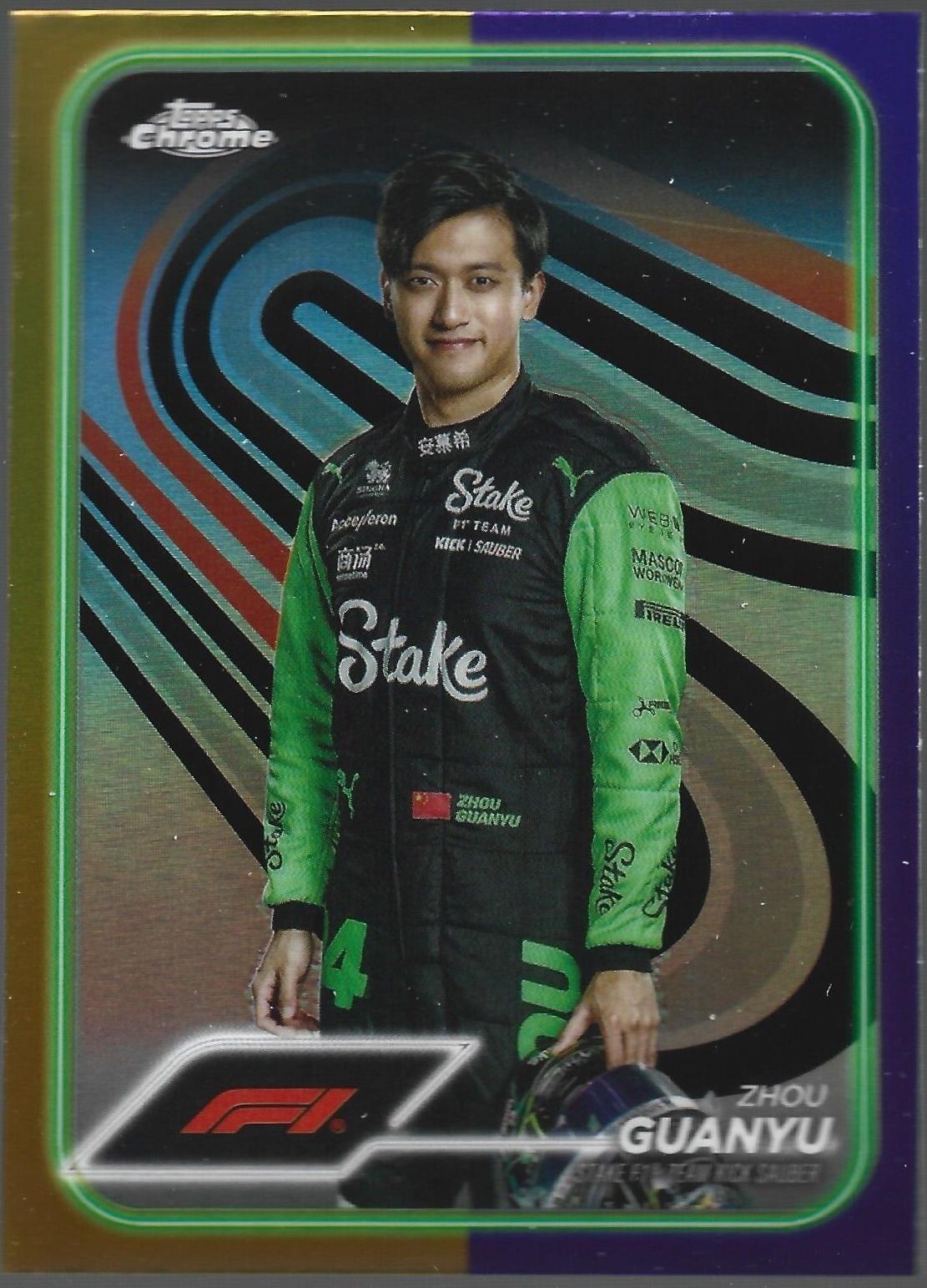 Zhou Guanyu [Gold Purple Refractor] #14