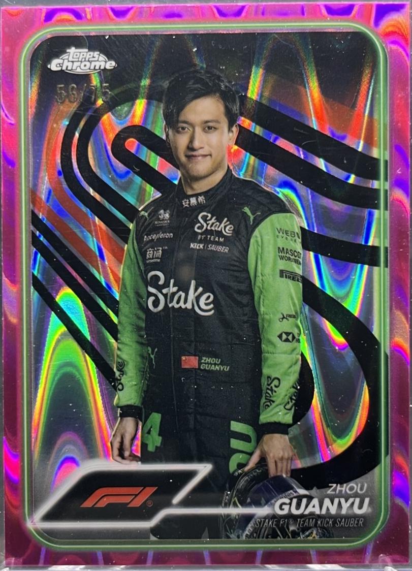 Zhou Guanyu [Pink RayWave Refractor] #14