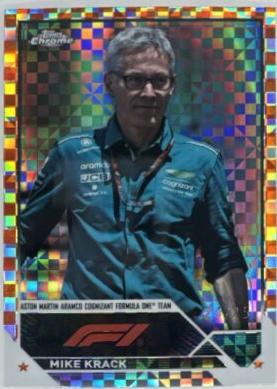 Mike Krack [Orange Checker Flag X-fractor] #94